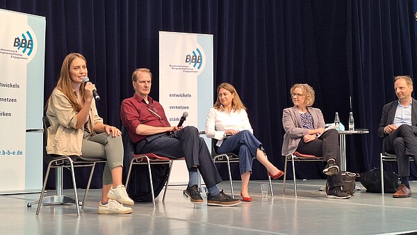 Podiumsdiskussion beim Zukunftsgipfel des BBE